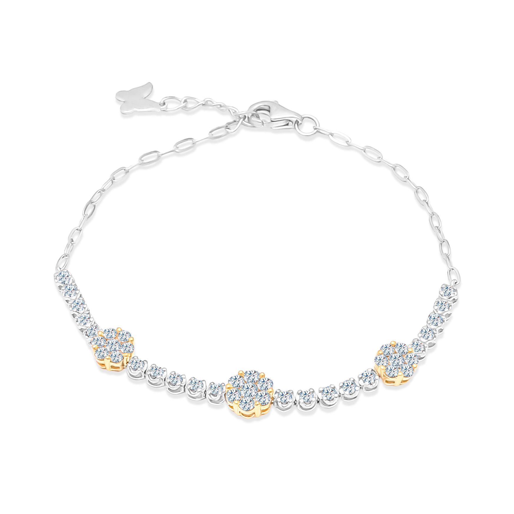 TAKA Jewellery Cresta Diamond Bracelet 18K